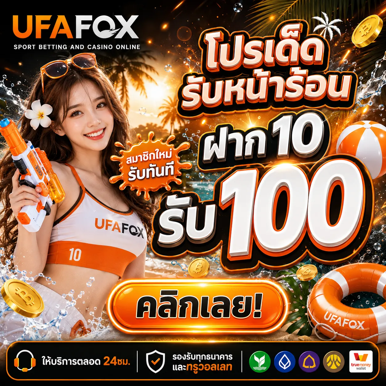 10รับ100